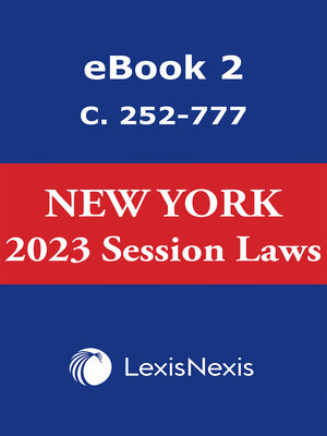 cover image of New York Consolidated Laws Service Session Laws